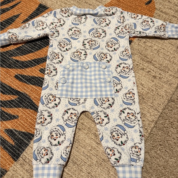 Cozy Snowman Print Kids Footie - Picture 2 of 2